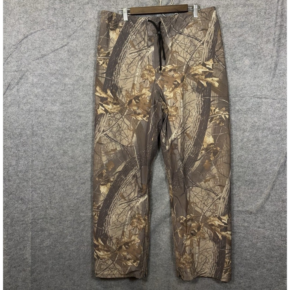 10X Rain Pants Mens 36x31 Brown Realtree Camo Gore-Tex Waterproof Hunting USA